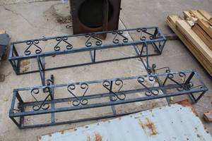 Lot of (2) Decorative Metal Planters