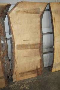 lot 828 image: Soft Maple Live Edge Wood Slab