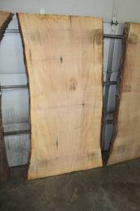 lot 829 image: Soft Maple Live Edge Wood Slab