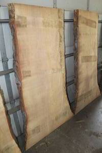 lot 830 image: Soft Maple Live Edge Wood Slab