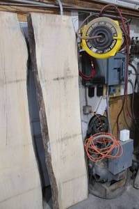 lot 835 image: Hard Maple Live Edge Wood Slab