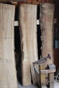 lot 839 image: Elm Live Edge Wood Slab