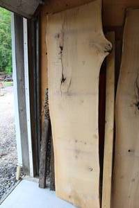 lot 842 image: Oak Live Edge Wood Slab