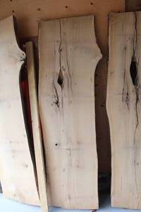 lot 843 image: Oak Live Edge Wood Slab