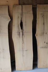 lot 844 image: Oak Live Edge Wood Slab