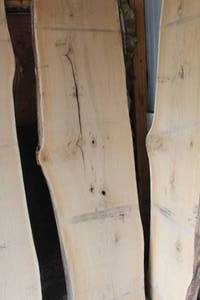 lot 845 image: Oak Live Edge Wood Slab
