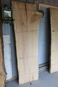 lot 848 image: Maple Live Edge Wood Slab
