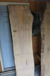 lot 849 image: Maple Live Edge Wood Slab