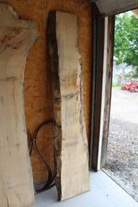 lot 854 image: Maple Live Edge Wood Slab