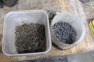 Lot of (2 Buckets) Assorted Nails