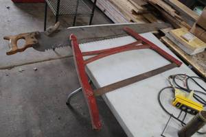 Lot of (2) Vintage Wood Saws