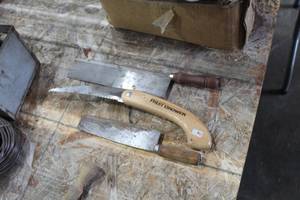 (2) Hand Saws, (1) Chopper)