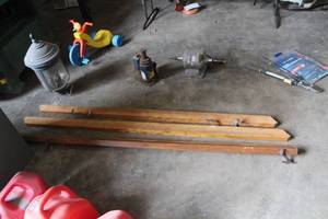 Lot of (3) Wooden Hand Rails
