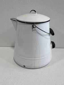 Vintage Enamel Coffee Pot