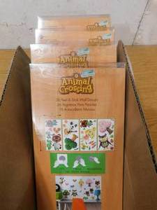 lot 33 image: (4) RoomMates ANIMAL CROSSING PEEL & STICK WALL DECALS