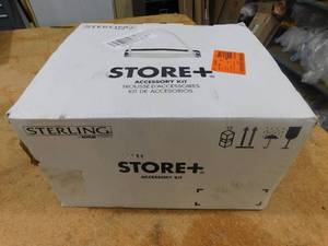 lot 80 image: Sterling Store Basic 10-Piece Shelf Kit in White