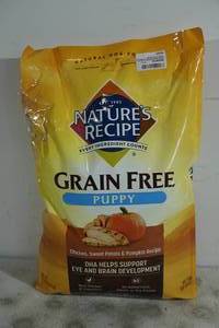 lot 72 image: Natures Recipe Grain Free Puppy Food