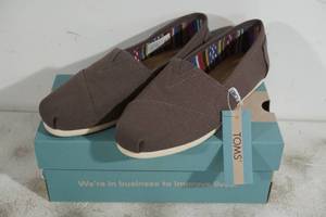 lot 84 image: NEW Toms Alpargata Ash Canvas Shoes - Womens 6