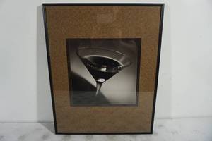 lot 17 image: Framed Martini Glass Photo