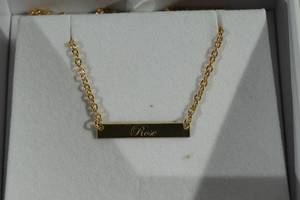 lot 125 image: Plated Gold Necklace - Rose