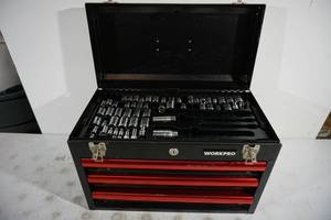 lot 172 image: Workpro Toolbox with Tools