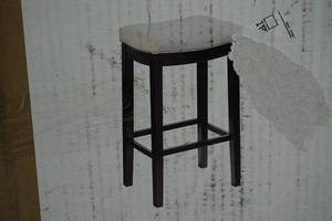 lot 149 image: NEW Claridge 32 Wood Bar Stool - Gray
