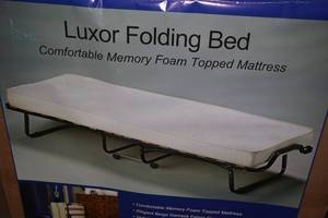 lot 207 image: Luxor Folding Bed with Mattress