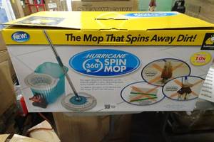 lot 18 image: NEW As Seen on TV Hurricane Spin Mop