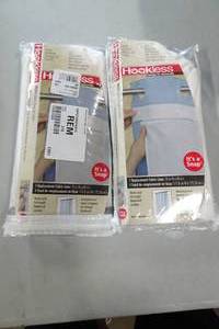 lot 105 image: 2 NEW Hookless Fabric Snap-In Liners