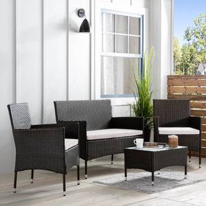 lot 58 image: Brookside Iris Rattan Patio Set