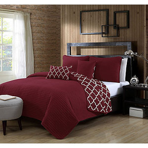 lot 163 image: Griffon 5 Piece Quilt Set - Queen