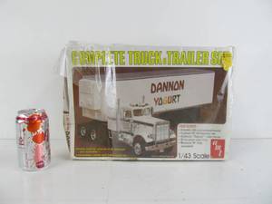 lot 2 image: AMT Dannon Yogurt Truck & Trailer Set