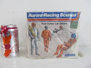 lot 54 image: Aurora Racing Scenes - Figures  Four Funny Car Drivers