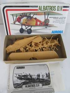 lot 80 image: Aurora German Albatros D.V Model Kit