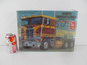lot 116 image: Larger AMT White Freightliner Dual-Drive Truck Tractor