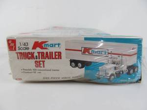 lot 119 image: Vintage AMT K-Mart Semi Truck & Trailer Set