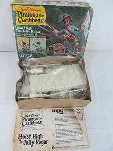 lot 163 image: Vintage MPC Walt Disneys Pirates of the Caribbean Hoist High The Jolly Roger Scene