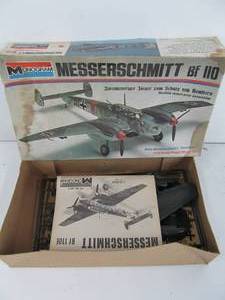 lot 189 image: Vintage Monogram Messerschmitt Bf 110