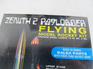 lot 276 image: Group of Two Zenith 2 Payloader Flying Rocket Kits