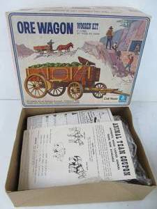 lot 278 image: Vintage Craft Master Ore Wagon Wooden Kit