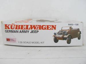 lot 306 image: Kubelwagen German Army Jeep Model Kit