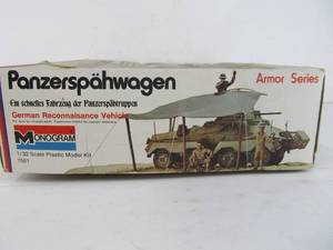 lot 318 image: Vintage Monogram Armor Series Panzerspahwagen Sd. Kfz. 232