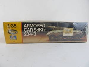 lot 332 image: Vintage Testors Armored Car SdKfz 2343