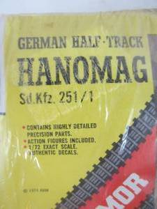 lot 350 image: Vintage AHM Kits German Half-Track Hanomag Sd.Kfz 2511