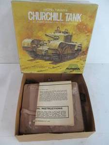 lot 360 image: Vintage Aurora WWII Churchill Tank