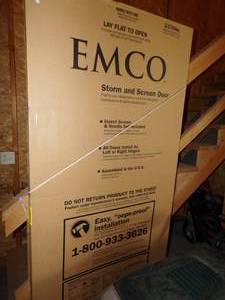 lot 50 image: 36 Black Storm Door