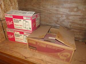lot 70 image: 3 Boxes of Canning Jars