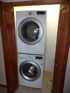 lot 81 image: LG Front Loading Stacked Washer & Dryer set