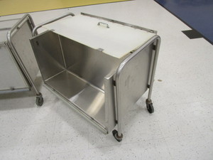 lot 311 image: (2) Stainless Steel Food Tray Carts