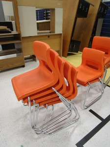lot 338 image: (11) Student Chairs 15 Seat Height